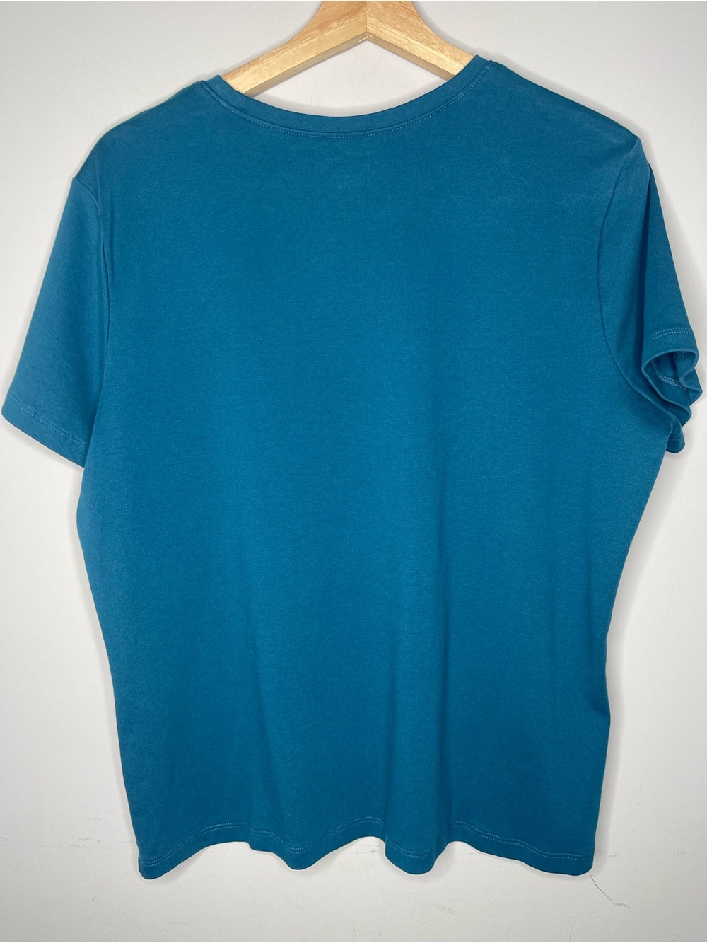 L.L. Bean Teal Blue Crewneck Short Sleeve Tee (X-Large Petite) - Picture 4 of 5